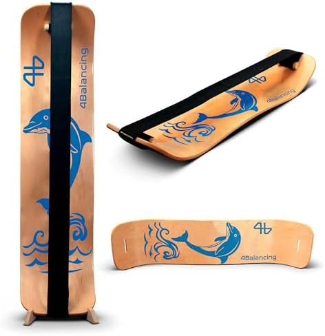 Balance Board for Kids - Wooden Wobble Board - Coordination Training - Perfect for Skateboard, Snowboard, Football, Socc