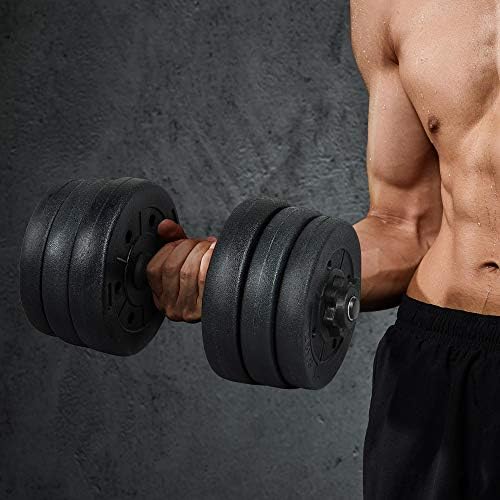 Yaheetech Adjustable Dumbbells Weight Set for Women & Men Home Gym Fitness Equipment