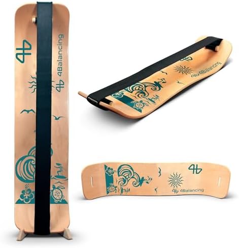 Balance Board for Kids - Wooden Wobble Board - Coordination Training - Perfect for Skateboard, Snowboard, Football, Socc