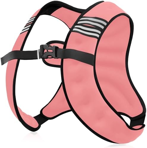 Weighted Vest for Men and Women - 10/15/20lbs - Reflective Stripe - Workout Equipment for Strength Training, Running, Wa