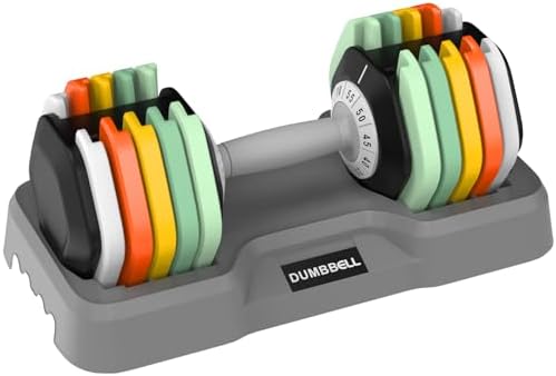 Adjustable 25/55 lbs Dumbbell Set for Home Workout, Suitable for Men and Women, Pair Dumbbells with Adjustable Weights
