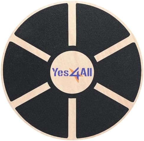 Yes4All Versatile Wooden Wobble Balance Board, Core Training, Exercise Balance Stability Trainer