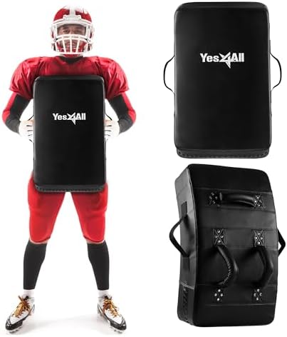 Yes4All Blocking Pad, Durable Leather Shield Pads for American Football & Basketball Training, Ideal for Martial Arts &