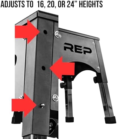 Adjustable Plyo Box for Home Gym Fitness Workout | Assembled Steel Jumping Boxes for Plyometric Training | Adjustable H