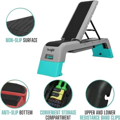 Yes4All Multifunctional Aerobic Deck for Cardio Workouts and Strength Training | Yes4All Versatile Fitness Station Weig