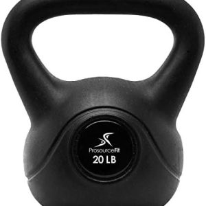ProsourceFit Vinyl Plastic Kettlebell for Home Gym Workout Fitness Lovers from 10, 15, 20, 25, 30 and 35 lbs Prosource