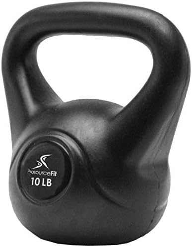 ProsourceFit Vinyl Plastic Kettlebell for Home Gym Workout Fitness Lovers from 10, 15, 20, 25, 30 and 35 lbs Prosource