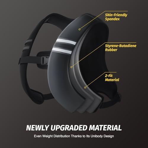 ZELUS Weighted Vest for Strength Training & Weight Loss, 10 lb Z-Fit Soft Iron Vest for Men & Women,Reflective Stripes &