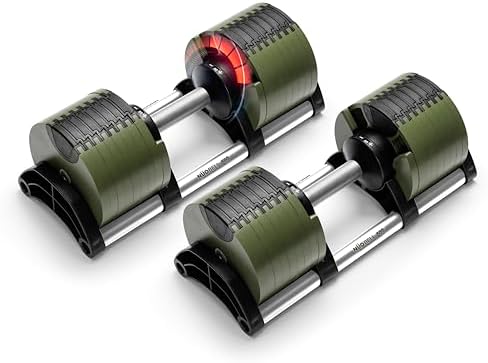 NUOBELL Adjustable Dumbbells 5-80 lbs: Versatile & Space-Saving, Perfect for Home Gym Enthusiasts & Workouts