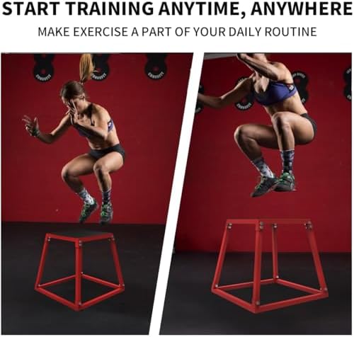 Anti-slip exercise step up box for strength and conditioning training | Durable home gym plyo box for fitness enthusias
