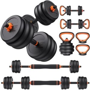 FEIERDUN Adjustable Dumbbells for Home Gym Use by Men and Women during Fitness Exercises