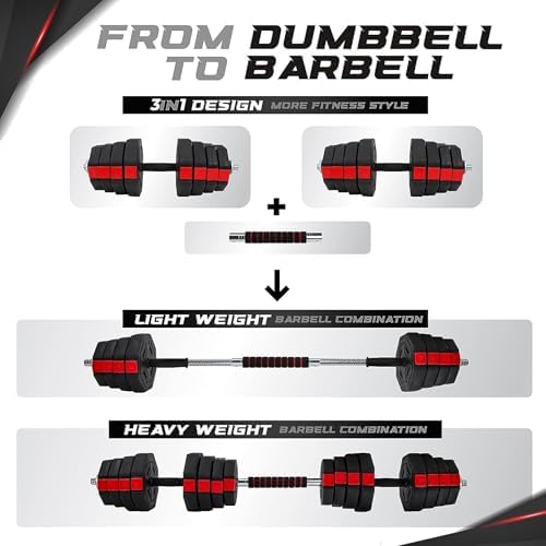 Yes4All Upgraded 44lbs-66lbs Adjustable Weights Dumbbells Set for Home Gym Workout | Yes4All 44lbs-66lbs Adjustable Wei