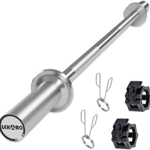 Olympic EZ Curl Barbell Bar 48-inch Curling Bar Fit 2-inch Weight Plates Strength Training Bar Squats Hip Thrusts Bench