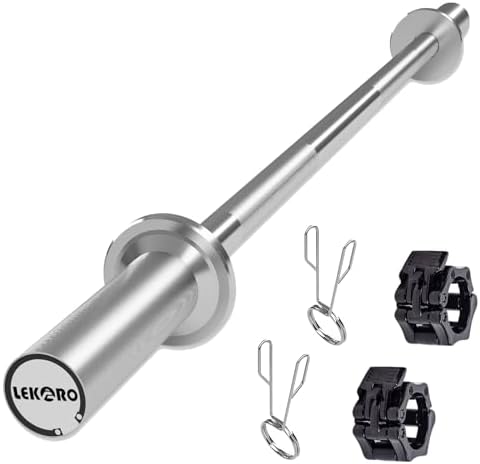 Olympic EZ Curl Barbell Bar 48-inch Curling Bar Fit 2-inch Weight Plates Strength Training Bar Squats Hip Thrusts Bench