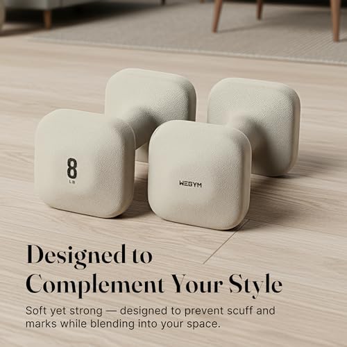 SafeGrip Square Dumbbells Anti Slip Handles for Home Workouts | WeGym SafeGrip Square Dumbbells Stable Design Prevents