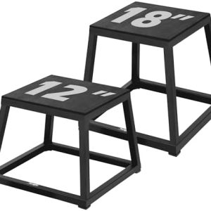 High Capacity Metal Plyometric Box for Home Gym Workouts | Pre-Assembled Yes4All Plyo Jump Platform, 550lbs Step Box |