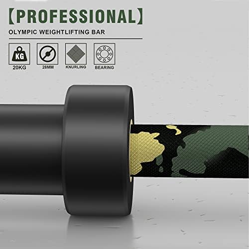 Olympic Barbell for Weightlifting 700LB, Fitness Buffs, Home Gym, Strength Training, 9'9" Long