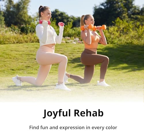 Portzon Dumbbells 10 Colors Options 1-15LB Anti-Slip Anti-Roll Hex Shape