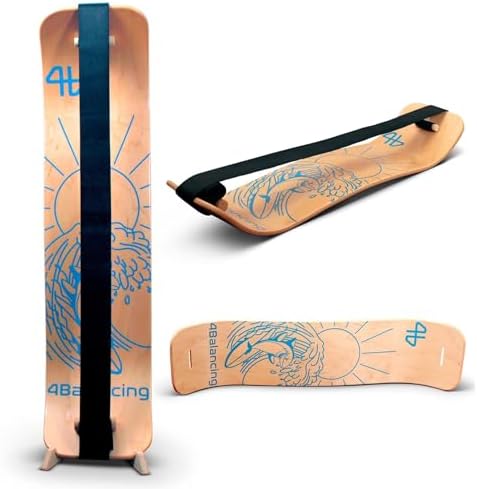 Balance Board for Kids - Wooden Wobble Board - Coordination Training - Perfect for Skateboard, Snowboard, Football, Socc