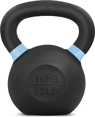 Yes4All Powder Coated 9lb-71lb Cast Iron Core Kettlebells for Heavy Duty Strength Training | Yes4All Powder Coated Kett