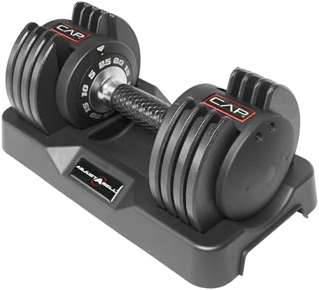 Adjustable Round Dumbbell Weights | CAP Barbell | Multiple Handle Options, Singles & Pairs | 1|5 lb, 25 lb & 55 lb | Gym