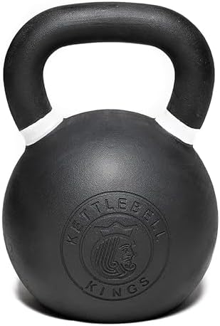 Kettlebell Kings Powder Coated Kettlebell Weights - 9-97 lb Strength Training Kettlebells for Men and Women - Home Gym E
