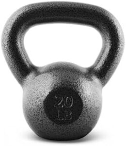Coated Cast Iron Kettlebell - CAP Barbell - Perfect for Home Gym Workouts and CrossFit Training, Multiple Weight Choice