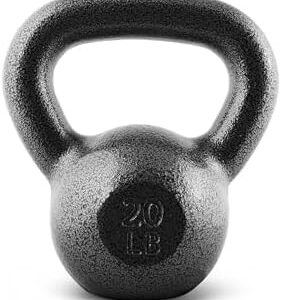 Coated Cast Iron Kettlebell - CAP Barbell - Perfect for Home Gym Workouts and CrossFit Training, Multiple Weight Choice