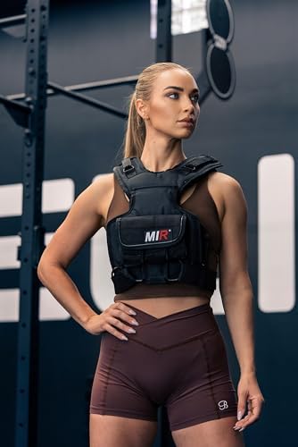 Women's miR Weighted Vest for Stress Relief and Focus - Adjustable from 10lbs to 50lbs - Solid Iron Weights | miR Women