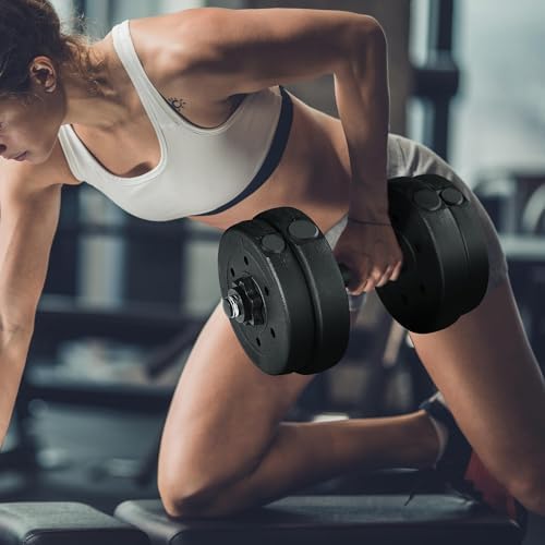 Yaheetech Adjustable Dumbbells Weight Set for Women & Men Home Gym Fitness Equipment