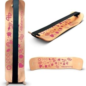 Balance Board for Kids - Wooden Wobble Board - Coordination Training - Perfect for Skateboard, Snowboard, Football, Socc