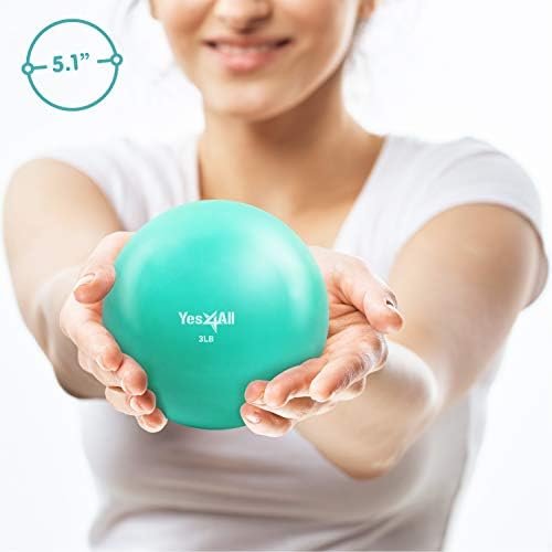 Yes4All Weighted Toning Balls for Exercise and Pilates | Yes4All Soft Medicine Balls for Balance and Flexibility Traini