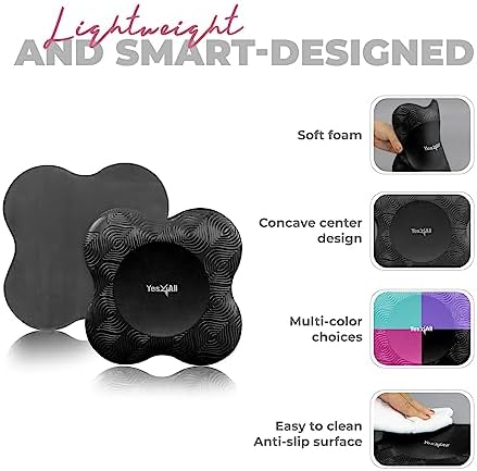 Yes4All Extra Thick Yoga Knee Pads for Women Men Fitness, Travel, Pilates Exercise Yes4All Extra Thick Yoga Knee Pads,