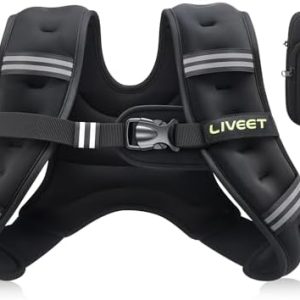 SGS Certified Weighted Vest for Women with Pocket | Reflective Weight Vest 15 lb for Men Running Strength Training | Ad