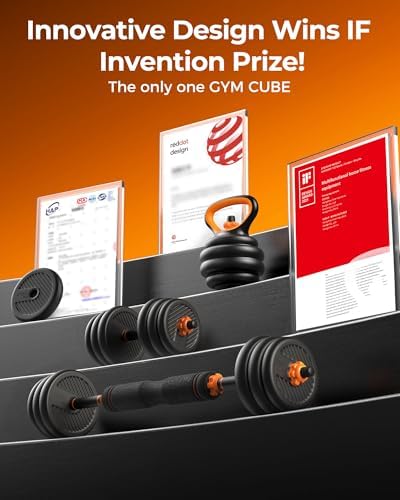 FEIERDUN Adjustable Dumbbells for Home Gym Use by Men and Women during Fitness Exercises