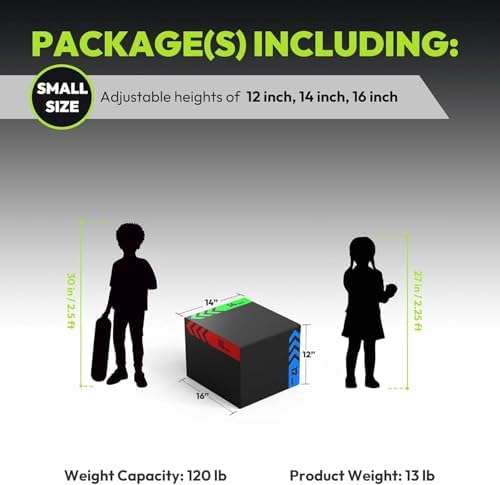 3-in-1 Pro-Duty HIIT Exercise Foam Plyo Box for Fitness Enthusiasts at Home Gym