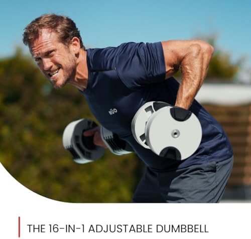 NUOBELL Adjustable Dumbbells 5-80 lbs: Versatile & Space-Saving, Perfect for Home Gym Enthusiasts & Workouts