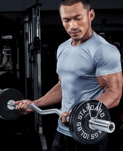 Cast Iron 2-Inch Olympic Weight Plates Set for Strength Training, Barbell Free Weight Plate Set for Weightlifting at Hom