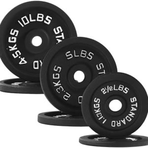 Fitvids Cast Iron Weight Plate Sets for Strength Training & Weightlifting, 35 LBS or 75 LBS or 120 LBS Sets Fitvids Ca