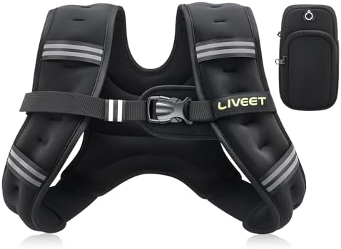 SGS Certified Weighted Vest for Women with Pocket | Reflective Weight Vest 15 lb for Men Running Strength Training | Ad