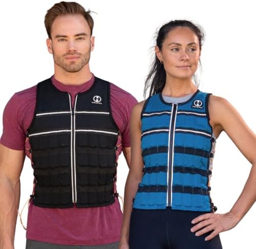 HYPERWEAR Hyper Vest ELITE - Adjustable Weight Vest - Stretch CORDURA® Fabric - Zipper Thin Steel Weights - Running & St