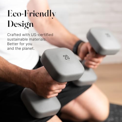SafeGrip Square Dumbbells Anti Slip Handles for Home Workouts | WeGym SafeGrip Square Dumbbells Stable Design Prevents