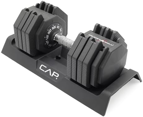 Adjustable Barbell 55 lb Hex Dumbbell Weights - Singles & Pairs | Multiple Handle Options | Fitness Enthusiasts | Home G
