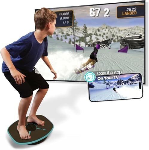 GoBalance Board - Smart Bluetooth Sensor Balance Board for Teens and Adults - 12 Free Games, Home Gym Workout, Fun Balan