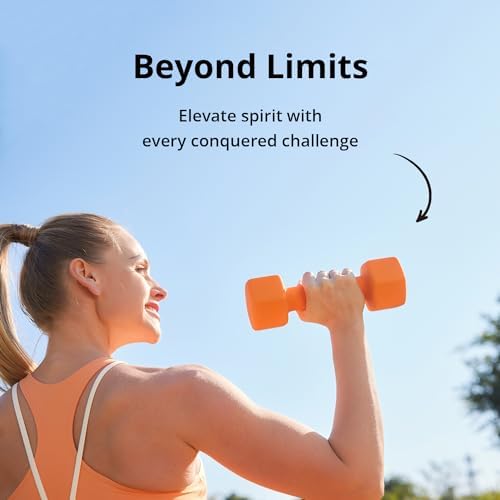 Portzon Dumbbells 10 Colors Options 1-15LB Anti-Slip Anti-Roll Hex Shape