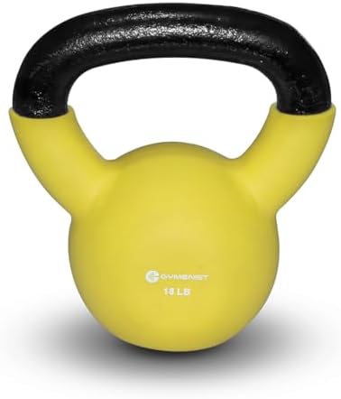 GYMEНИST Adjustable Iron Kettlebell with Neoprene Grip for Gym and Home Fitness Lovers | GYMEニST Kettlebell Weights wit