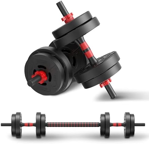 Fitvids Adjustable Dumbbell Set for Home Gym Exercise 40lbs or 60lbs | Fitvids 2 in 1 or 4 in 1 Adjustable Dumbbell Se