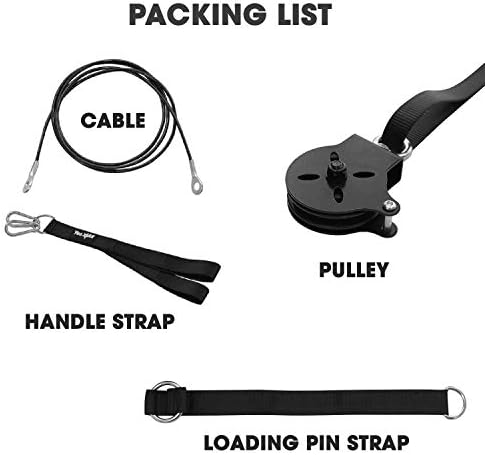 Yes4All Cable Machine Attachment Row Handles Tricep Rope Straight Bar V Bar LAT Pulldown Accessories 880 LB Load for Ho