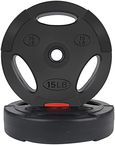 Fitvids Vinyl Standard 1-Inch Plate Weight Plate Set for Strength Training and Bodybuilders at the Gym