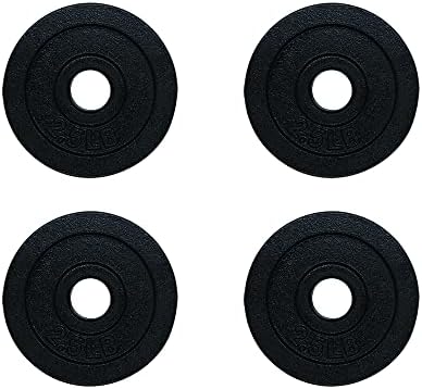 For Dumbbell and Barbell Lovers - Cast Iron Weight Plate Set (1.25lb, |5lb, 5lb, 10lb) Ideal for Strength Training and